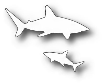 Memory Box Die - Metal Craft Die - Shark Frenzy