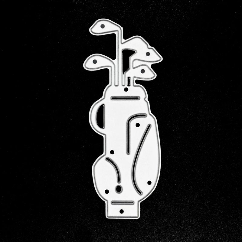 Memory Box Die - Metal Craft Die - Golf Clubs & Bag