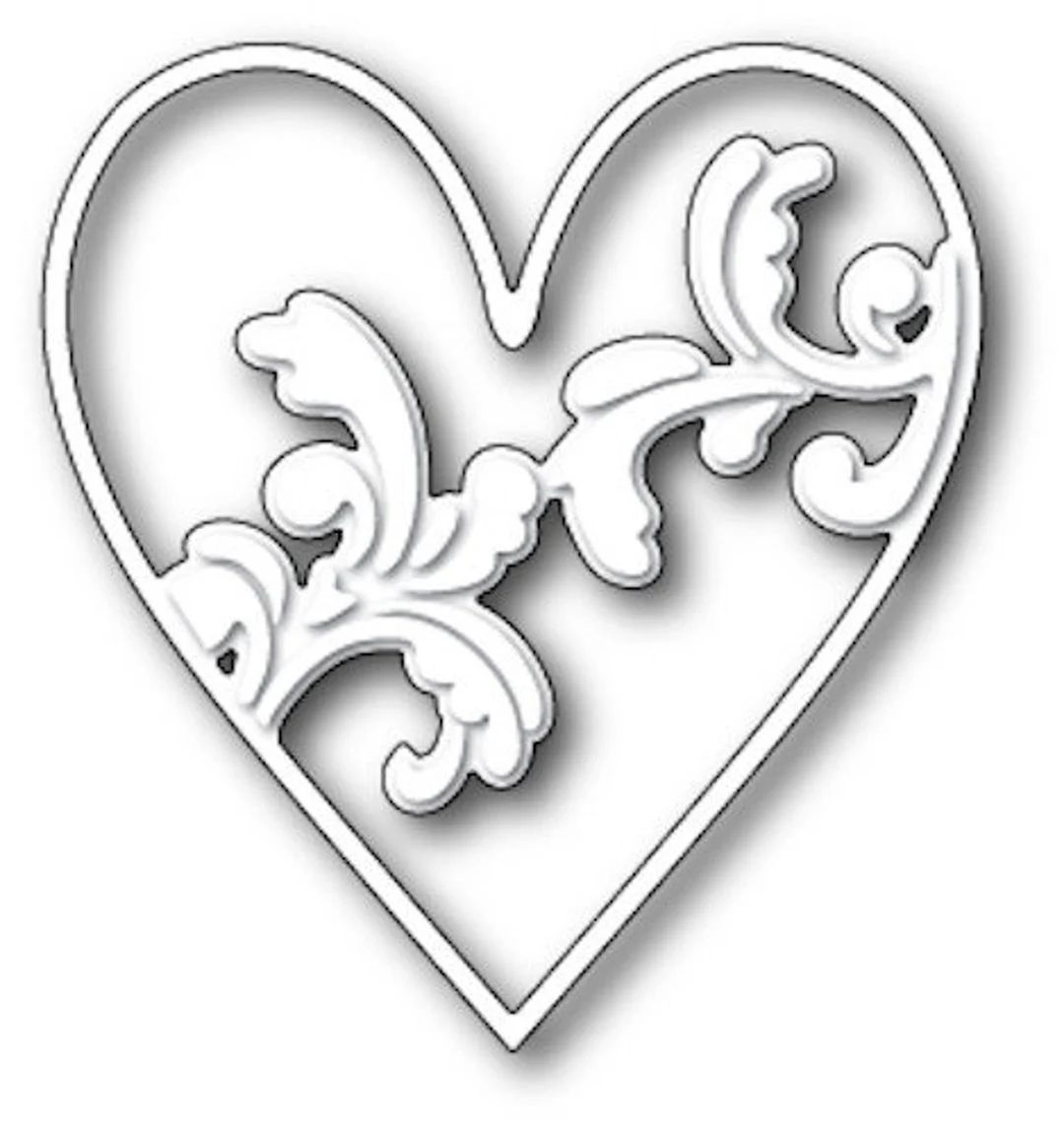 Memory Box Die - Metal Craft Die - Elliana Heart