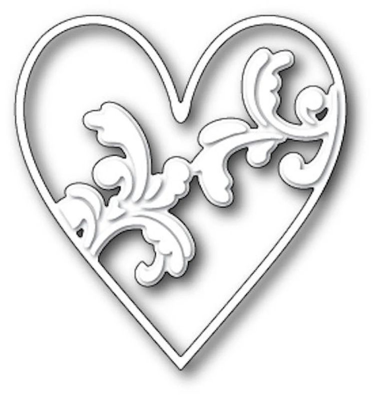 Memory Box Die - Metal Craft Die - Elliana Heart