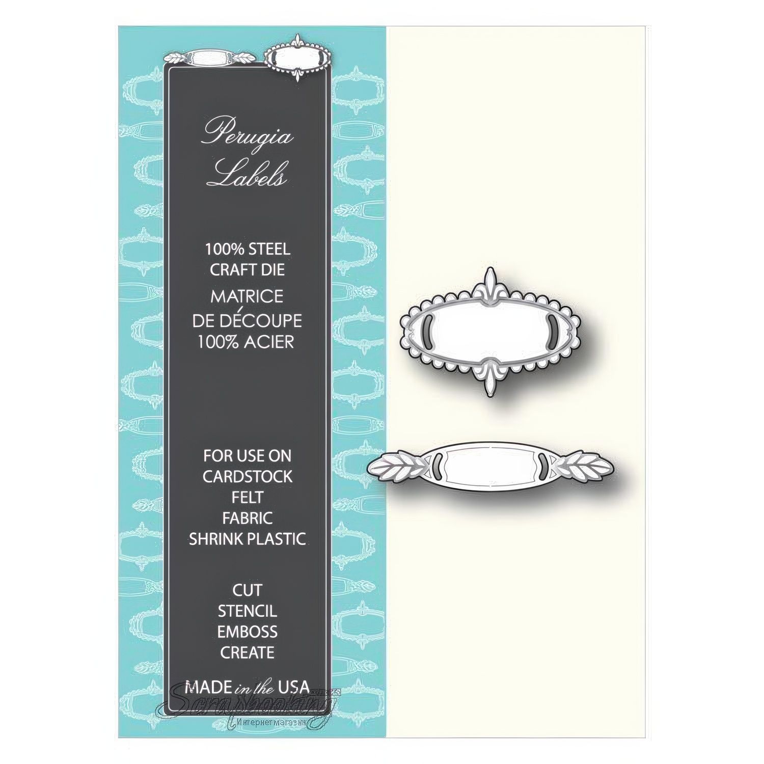 Memory Box Die - Metal Craft Die - Perugia Labels