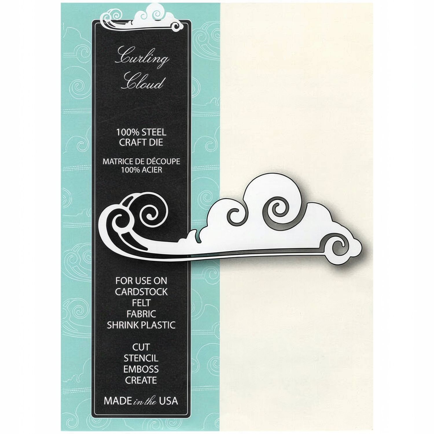 Memory Box Die - Metal Craft Die - Curling Cloud