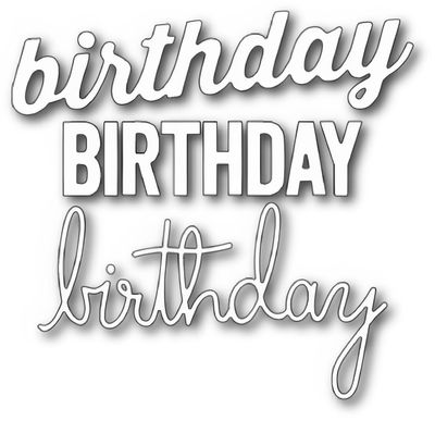 Memory Box Die - Metal Craft Die - Birthday