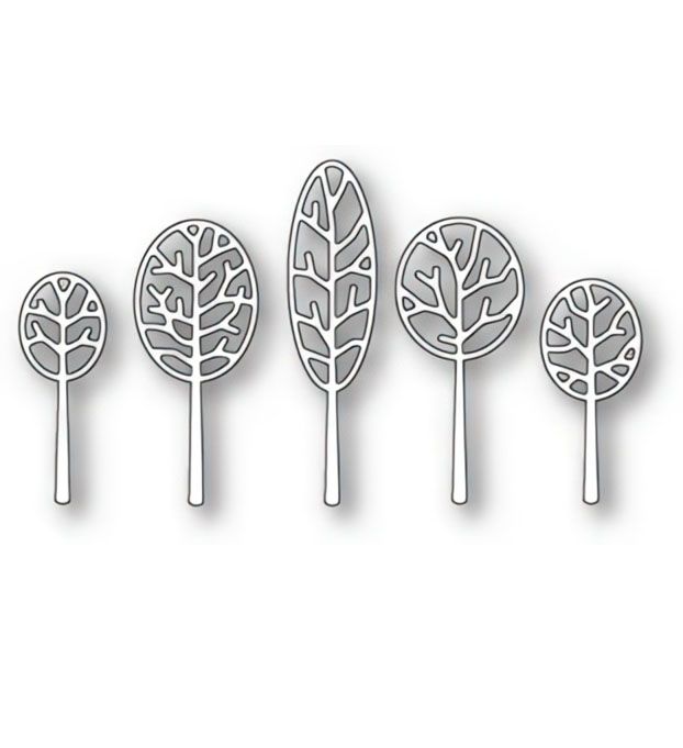 Poppystamp - Metal Craft Die - Cosenza Tree Border Outline