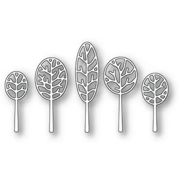 Poppystamp - Metal Craft Die - Cosenza Tree Border Outline