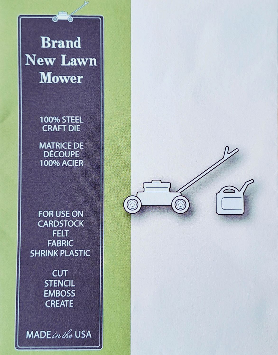 Poppystamp - Metal Craft Die - Brand New Lawn Mover Poppystamp - Metal Craft Die - Brand New Lawn Mover