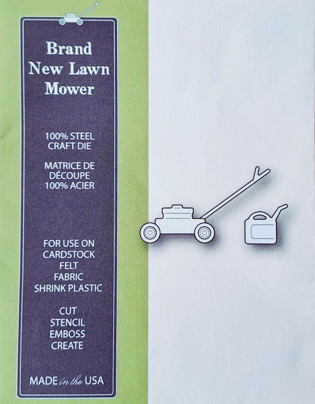Poppystamp - Metal Craft Die - Brand New Lawn Mover