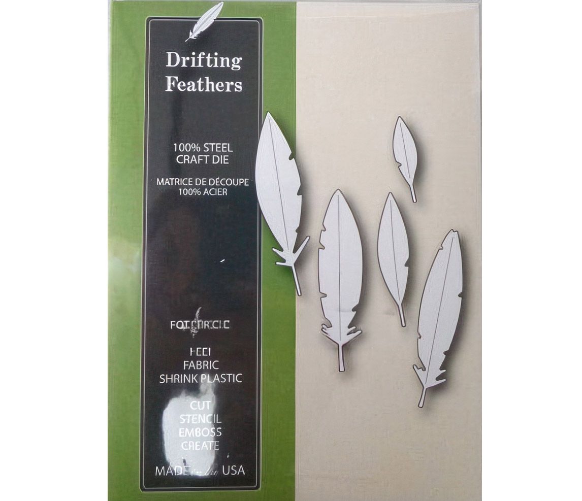 Poppystamp - Metal Craft Die - Drifting Feathers
