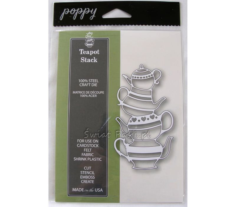Poppystamp - Metal Craft Die - Teapot Stack