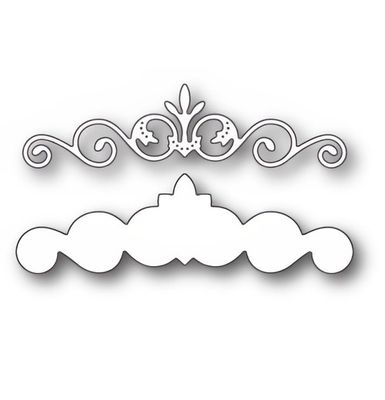 Poppystamp - Metal Craft Die - Finial Flourish Poppystamp - Metal Craft Die - Finial Flourish