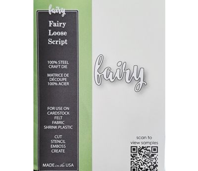 Poppystamp - Metal Craft Die - Fairy - Loose Script