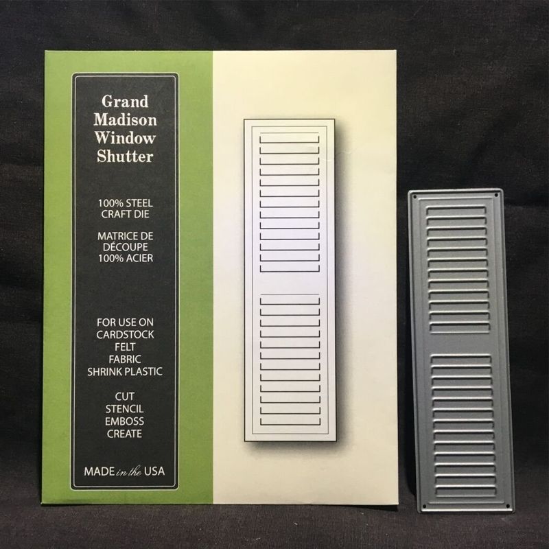 Poppystamp - Metal Craft Die - Grand Madison Window Shutter 