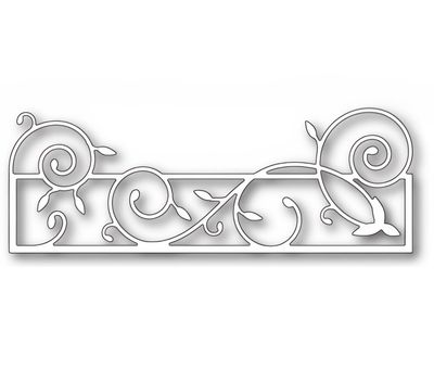 Poppystamp - Metal Craft Die - Tendril Demi Frame Poppystamp - Metal Craft Die - Tendril Demi Frame