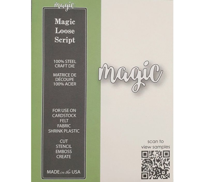 Poppystamp - Metal Craft Die - Magic - Loose Script