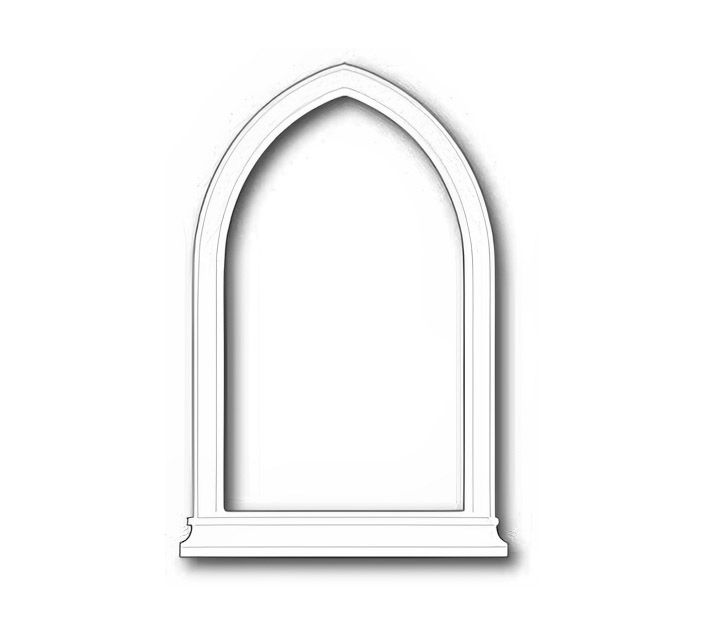 Poppystamp - Metal Craft Die - Grand Gothic Window