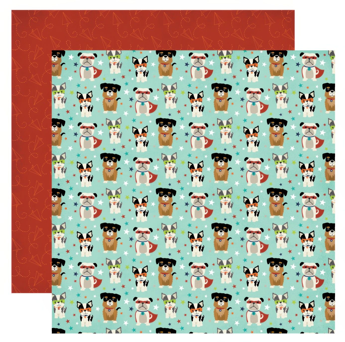 Echo Park - Imagine That - 12 Echo Park - Imagine That - 12" x 12" Double-sided Paper - Super Dogs