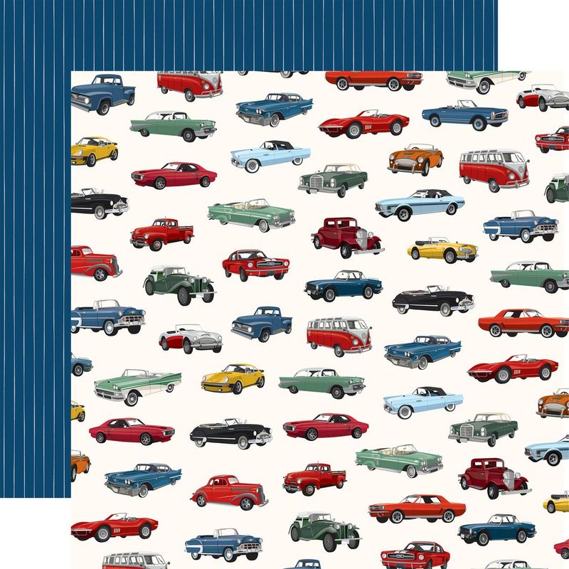 Carta Bella - Cars - 12"x12" D/S Paper - Car show