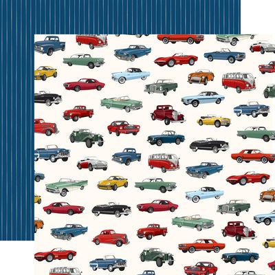 Carta Bella - Cars - 12"x12" D/S Paper - Car show