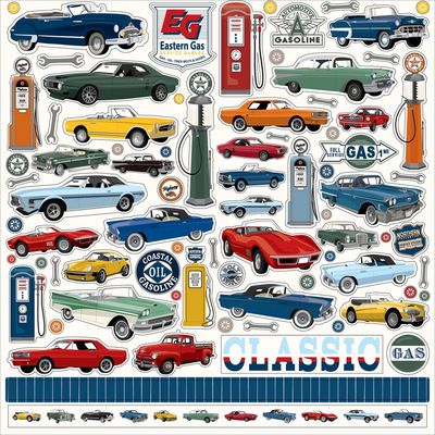 Carta Bella - Cars - 12"x12" Cardstock Stickers
