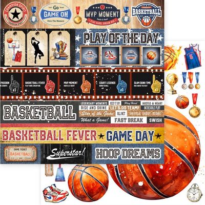 Asuka Studio - Basketball - 12"x12" D/S Paper - Fast Break