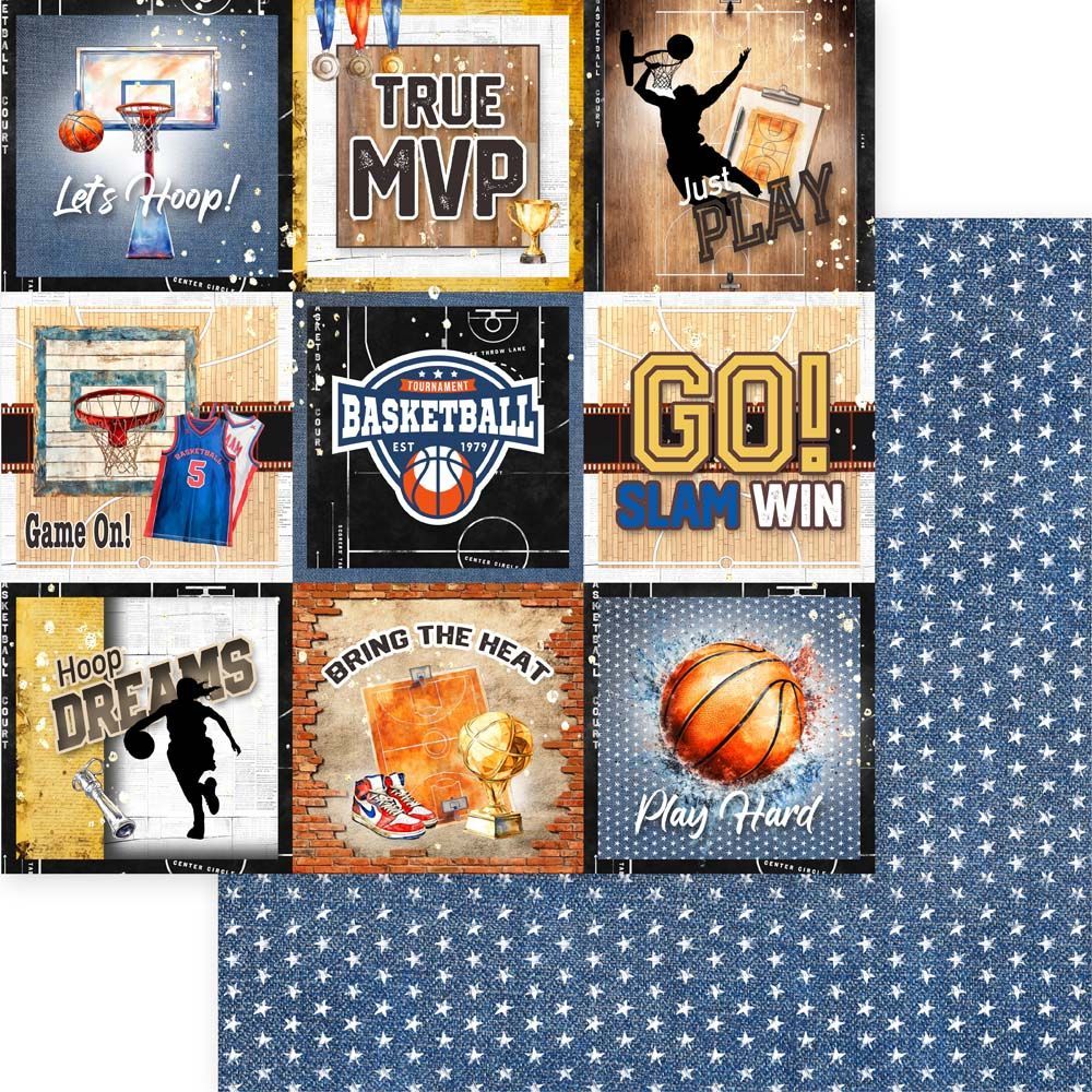 Asuka Studio - Basketball - 12 Asuka Studio - Basketball - 12"x12" D/S Paper - Just Play