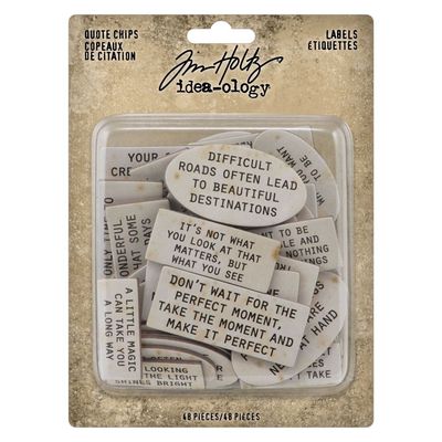 Tim Holtz - Idea-Ology - Quote Chips - Labels