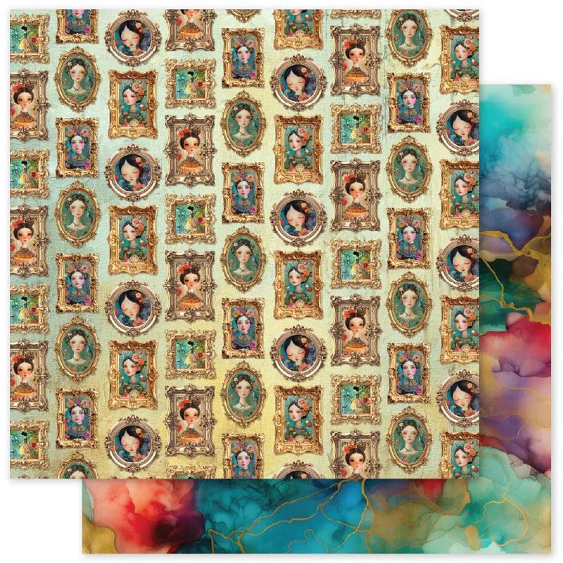 Paper Rose - Portraits in Bloom - 12"x12" D/S Paper - B