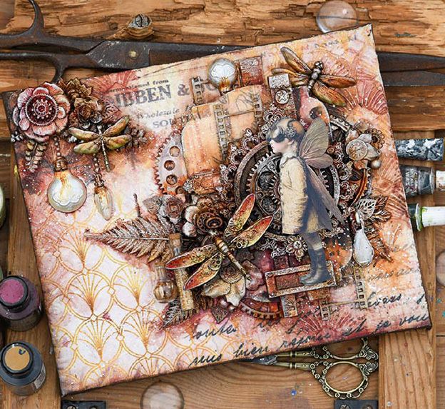 Finnabair - Workshop - Steampunk Dreams Collage Panel - Saturday 28 Nov. 2026