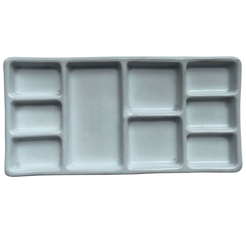 MEEDEN -  Porcelain Paint Palette - 9 Wells