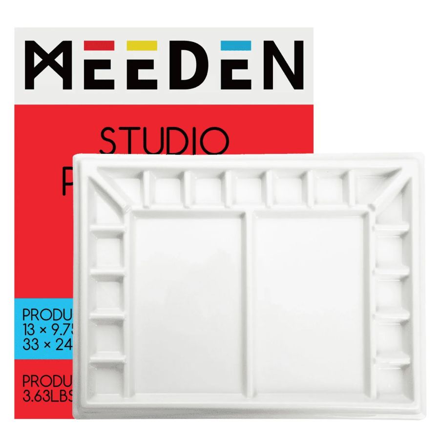 MEEDEN -  Porcelain Paint Palette - 17 Wells