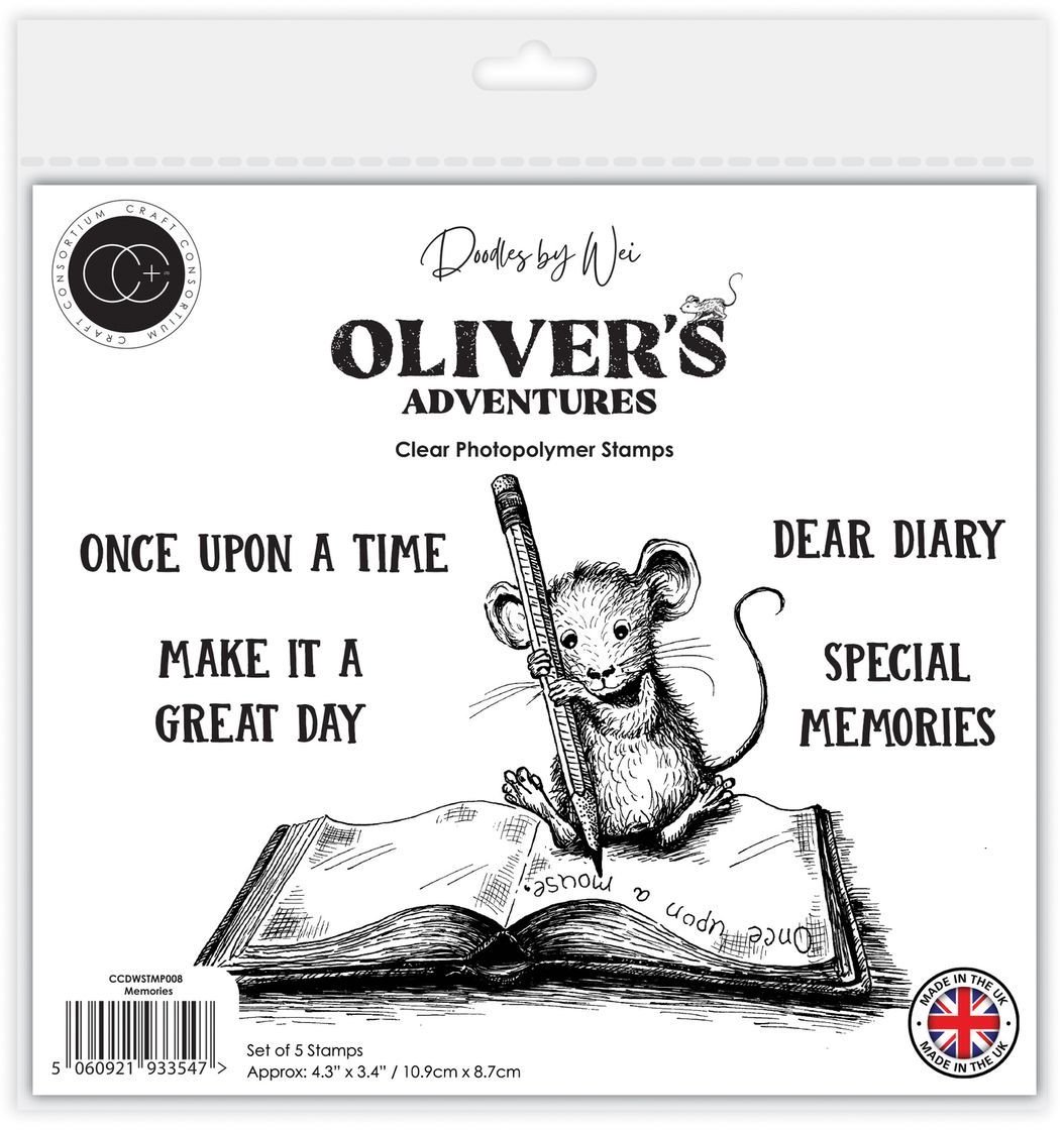 Craft Consortium - Clear Stamp - Olivers Adventures - Memories