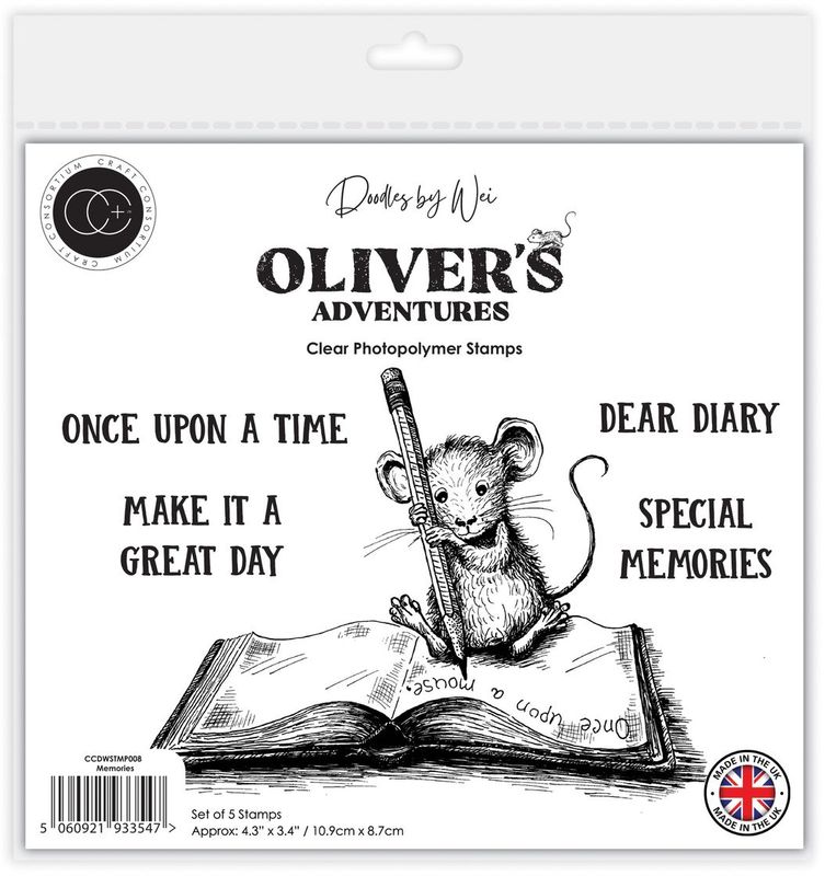 Craft Consortium - Clear Stamp - Olivers Adventures - Memories