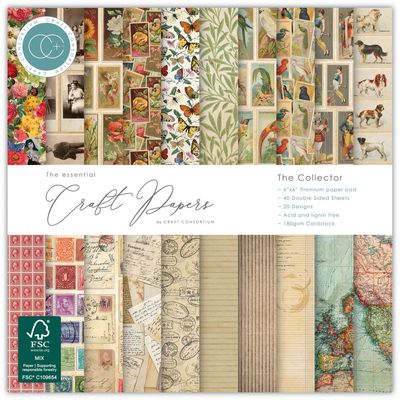 Craft Consortium - 6"x6" Paper Pad - The Collector