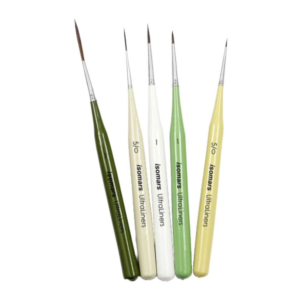 Isomars - Ultra Liner Brush - Set of 5 Taklon