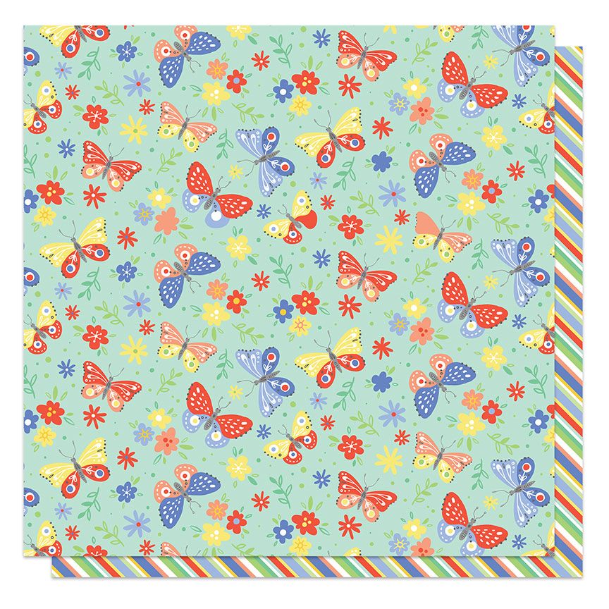 PhotoPlay - Showers and Flowers - 12 PhotoPlay - Showers and Flowers - 12"x12" D/S Paper - Spread Your Wings