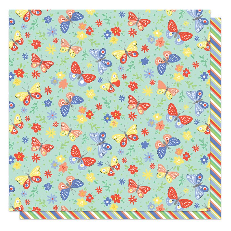 PhotoPlay - Showers and Flowers - 12"x12" D/S Paper - Spread Your Wings