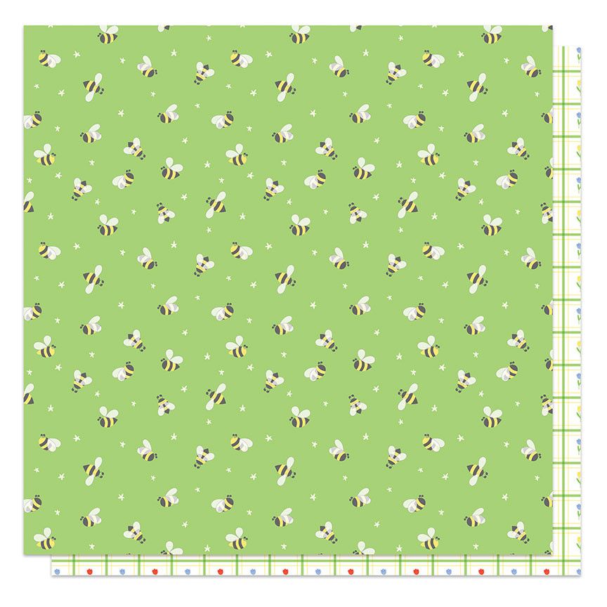PhotoPlay - Showers and Flowers - 12 PhotoPlay - Showers and Flowers - 12"x12" D/S Paper - Bee Pollen
