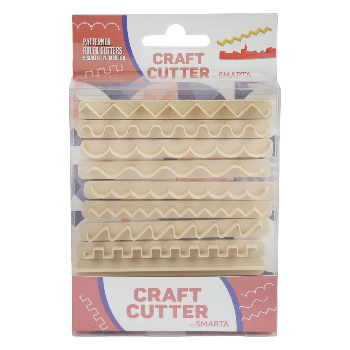 Smarta - Craft Cutter - Patterned Ruler Cutters