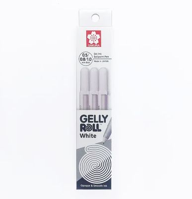 Sakura - Gelly Roll - White Set of 3 - Fine/Medium/Bold