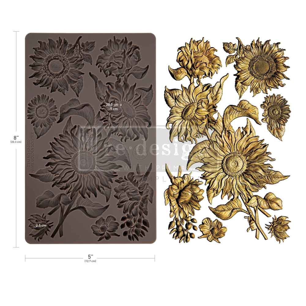 Prima Marketing - 5 Prima Marketing - 5"x8" Silicone Moulds - Golden Solstice