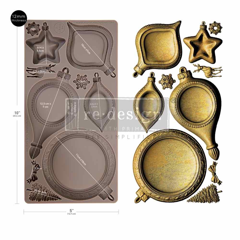 Prima Marketing - 5 Prima Marketing - 5"x10" Silicone Moulds - Noel Elegance