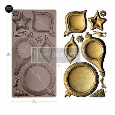 Prima Marketing - 5 Prima Marketing - 5"x10" Silicone Moulds - Noel Elegance