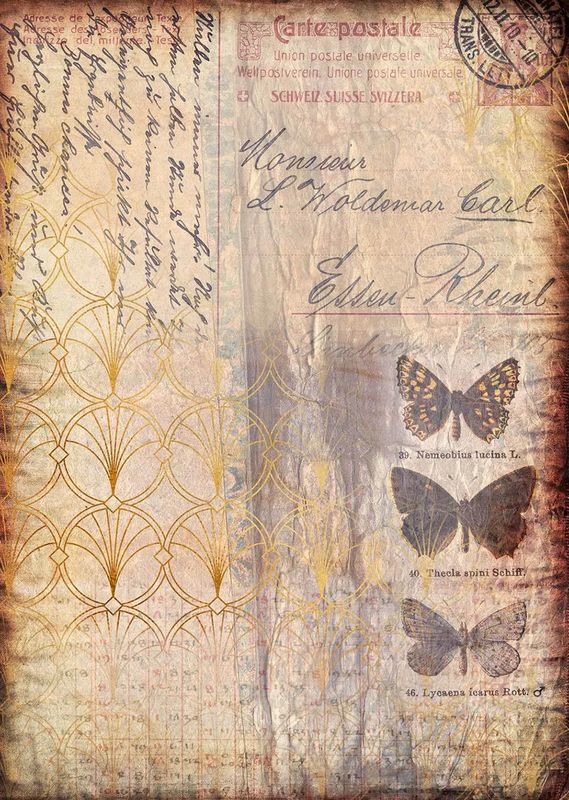 7 Dot Studio - A4 Rice Paper - Butterfly Effect - Carte Postale