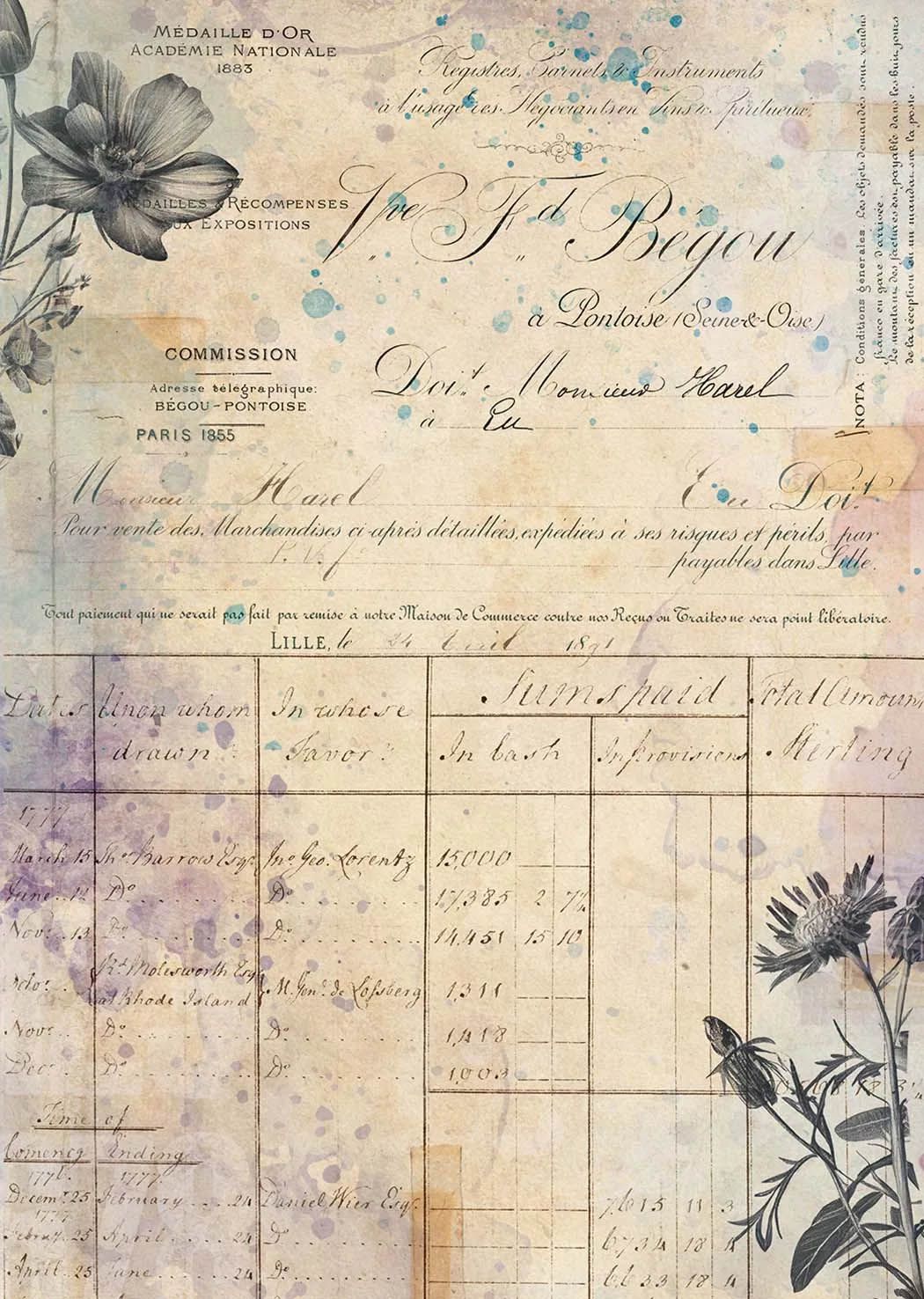 7 Dot Studio - A4 Rice Paper - Botanica - Herbarium Ledger