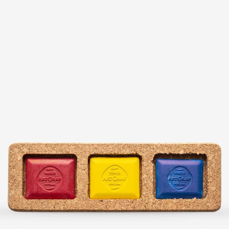 ArtGraf - Tailor Shape - Watersoluble Pigment Block - Set of 3 - Primary Colours