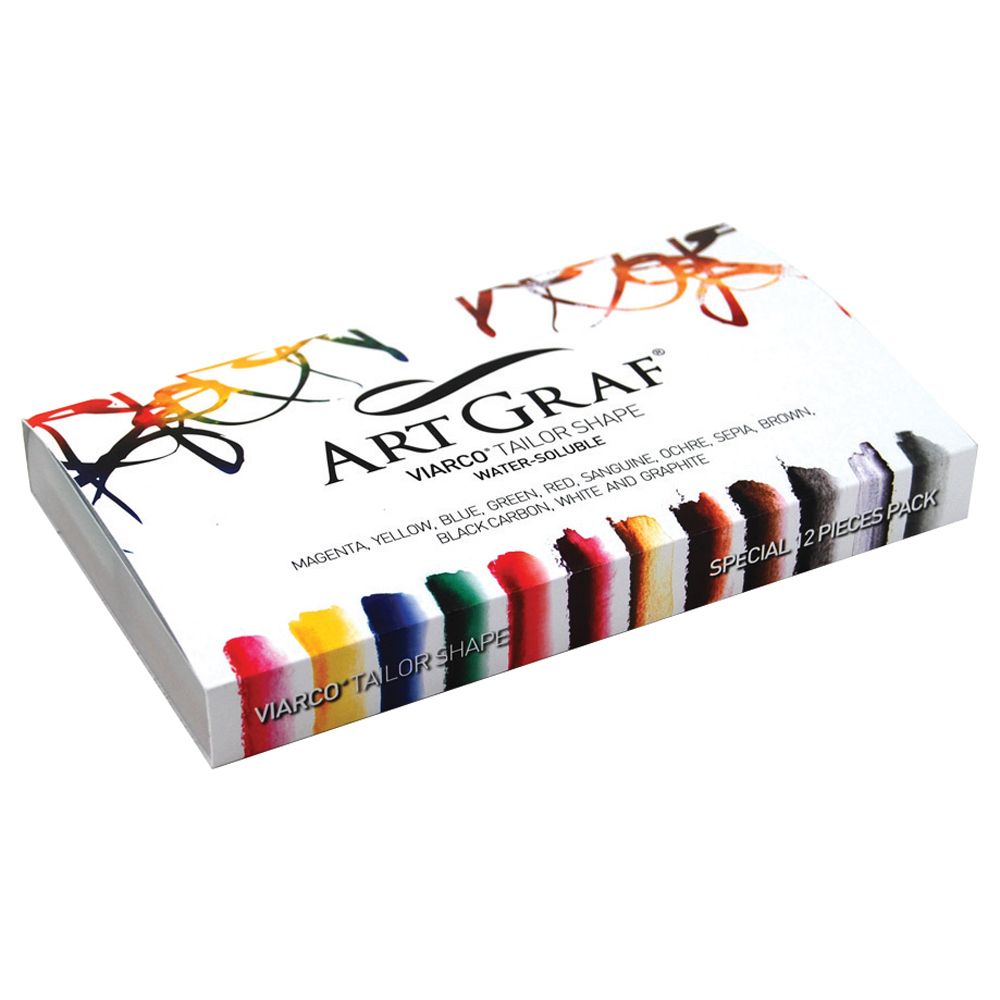 ArtGraf - Tailor Shape - Watersoluble Pigment Block - Set of 12 ArtGraf - Tailor Shape - Watersoluble Pigment Block - Set of 12
