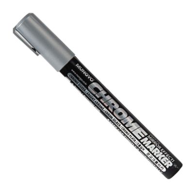 Mungyo - Chrome Effect Markers - 4.5mm - Chrome Silver