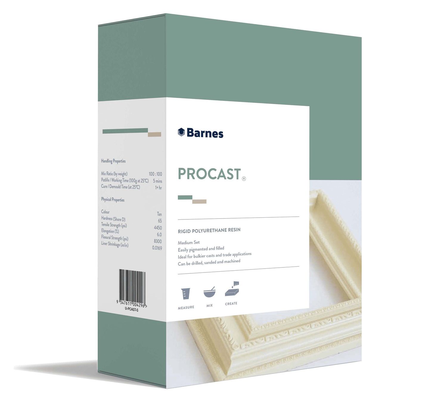 Barnes - Procast - Polyurethane Resin - Dries Tan - 500gm