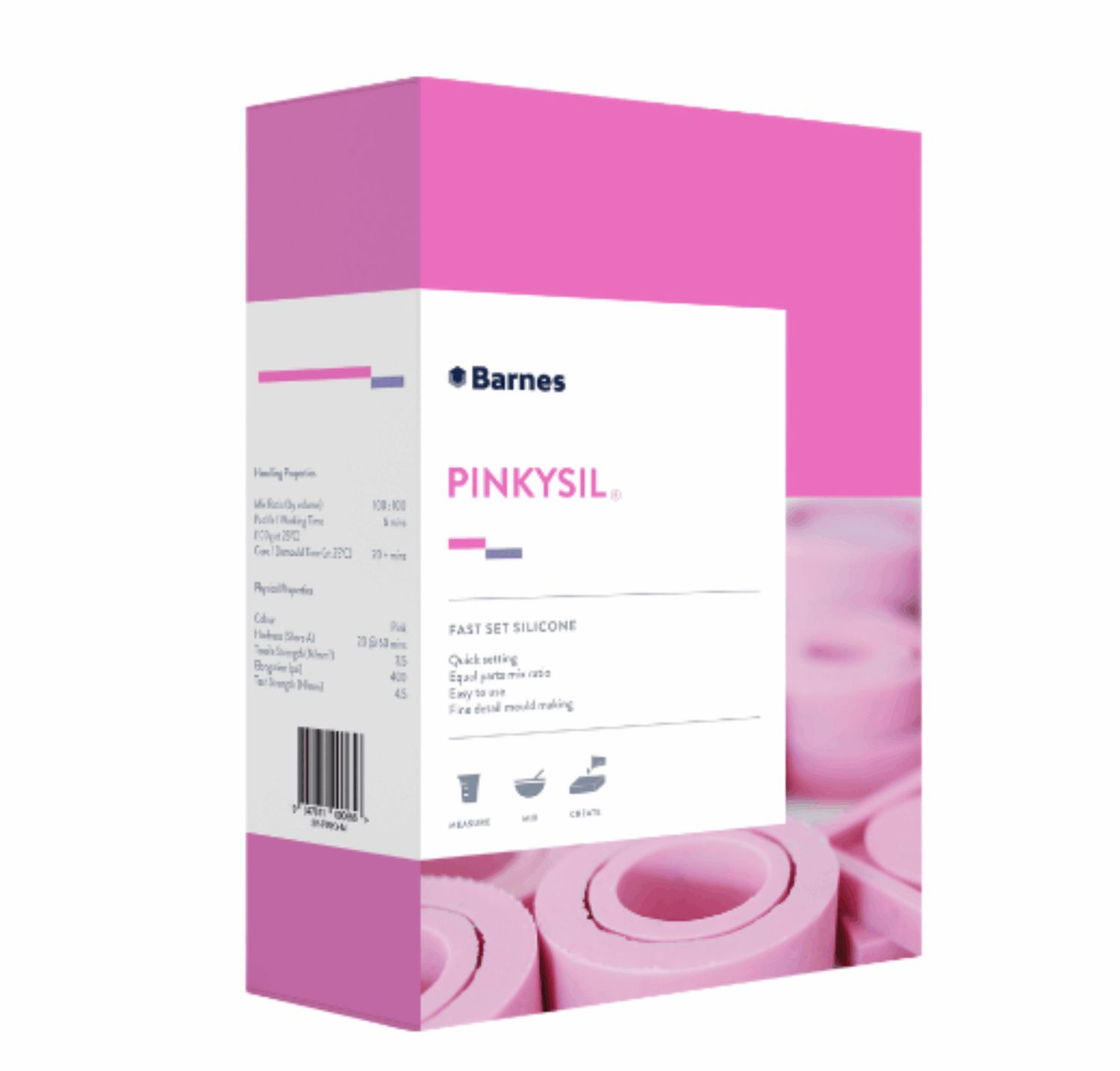 Barnes - Pinkysil – Fast Set Silicone - 500gm