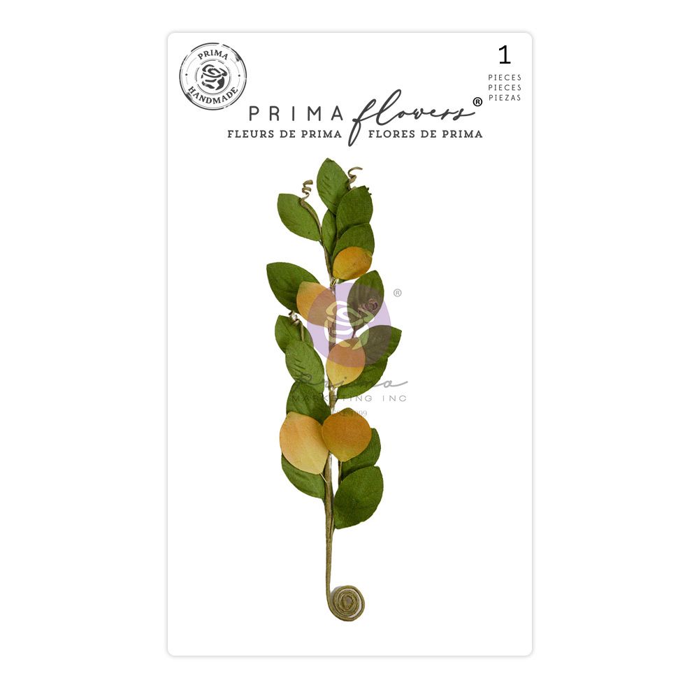 Prima Marketing - Paper Flowers - Spring Abstract - Sweet Yellow